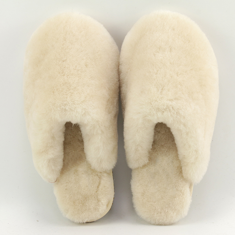Women Warm Luxury Sheepskin Slippers