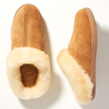 Custom Winter Warm Unisex Fluffy Outdoor Loafers Sheepskin Fur Slipers