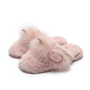 Custom Women Soft Fluffy Closed Toe Bedroom Cute Lovely Feather Unicorn Slippers Girls