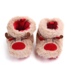 Cute Winter Warm Christmas Elk Decoration Baby Shoes Slippers
