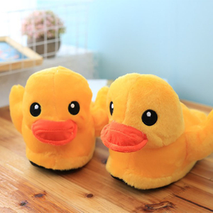 New Fashion Girls Cute Cartoon Pluah Toy Animal Duck Slippers