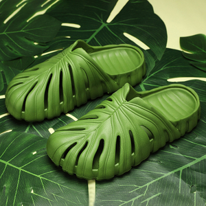 Men Summer Slippers Indoor Outdoor Wholesale Thick Bottom Sandals Turtle Backed bamboo Slides