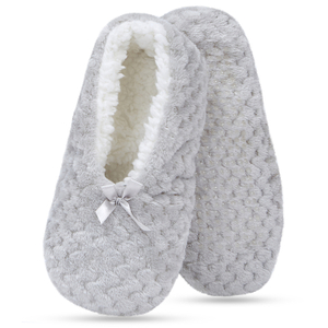 Custom Cute Bow Indoor Bedroom Bed Women Ballet Style Slippers