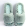 New Arrived Outdoor Fluffy Ladies Flat Plush Open Toe Outdoor Fuzzy Faux Fur Slides Sandals Slippers Ladies 