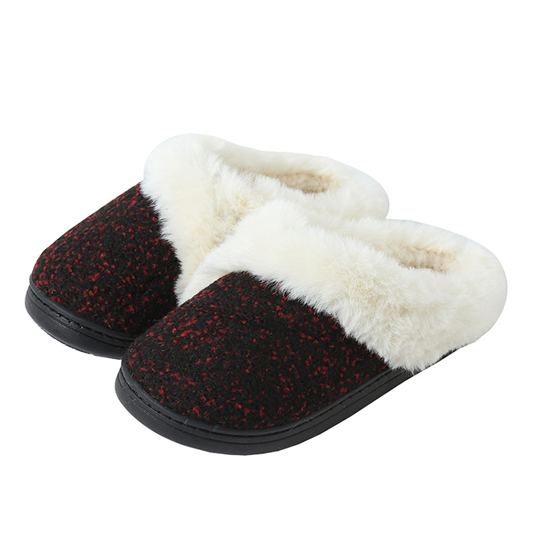 Women’s Winter Warm Plush Fluffy Fuzzy Wool-Like House Memory Foam Ladies Indoor Slippers