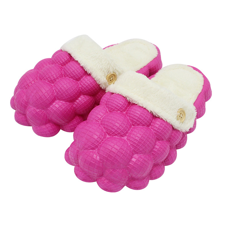 Wholesale Cotton Bubbles Balls Plush Winter Warm Dismountable Lining Bubble Slides With Fur