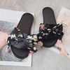 New Fashion Soft Open Toe Silk Indoor Breathable Satin Bridesmaid Wedding Bedroom Bride Slippers for Women