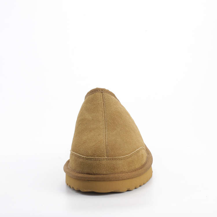 Wholesale Winter Warm Genuine Leather Scuff Indoor Outdoor Australian Sheepskin Slippers Accept OEM ODM