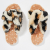 Custom Cross Band Soft Furry Rabbit Fur House Open Toe Indoor Outdoor Fluffy Fuzzy Fur Slides Slippers for Women