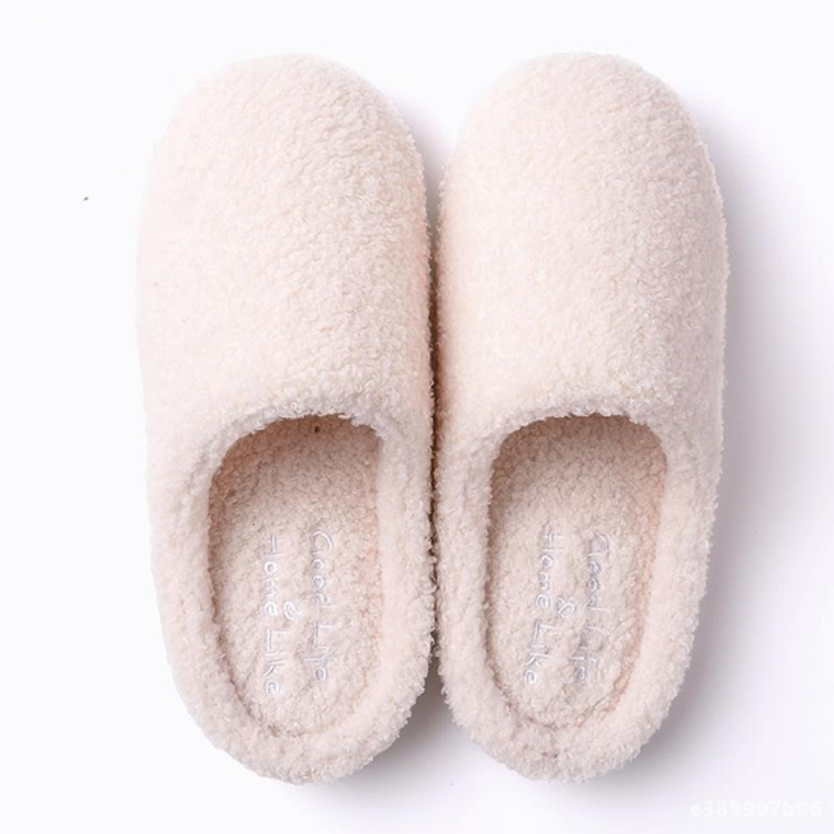 Women’s Pink Winter Closed Toe Comfy Home Soft Cozy Bad Bunny Smile Plush Slippers