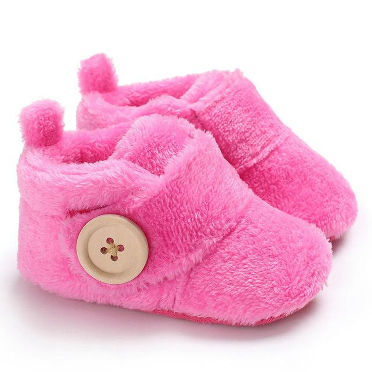 Cute Small House Indoor Fluffy Winter Warm Baby Shoes